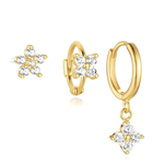 Boucles d’oreilles trèfles 3 pcs