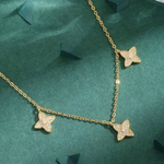 Collier ras-de-cou trèfles