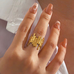 Bague effet organique (ajustable)